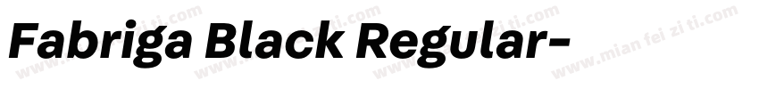 Fabriga Black Regular字体转换